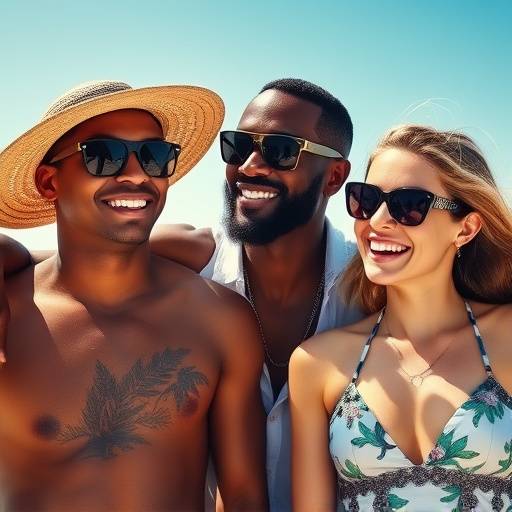 Omar Sy et sa famille profitent de vacances ensoleillées à Saint-Tropez.